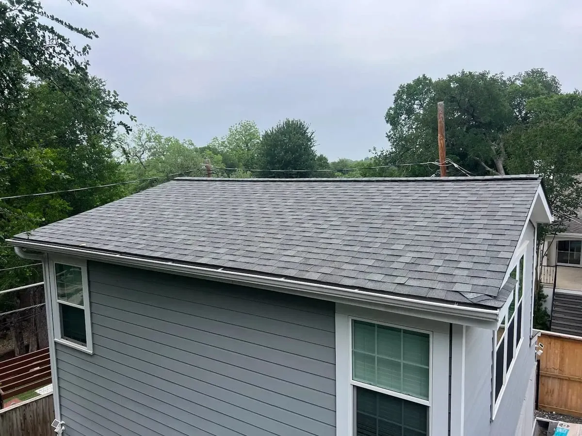 Emergency tarp secured after wind damage